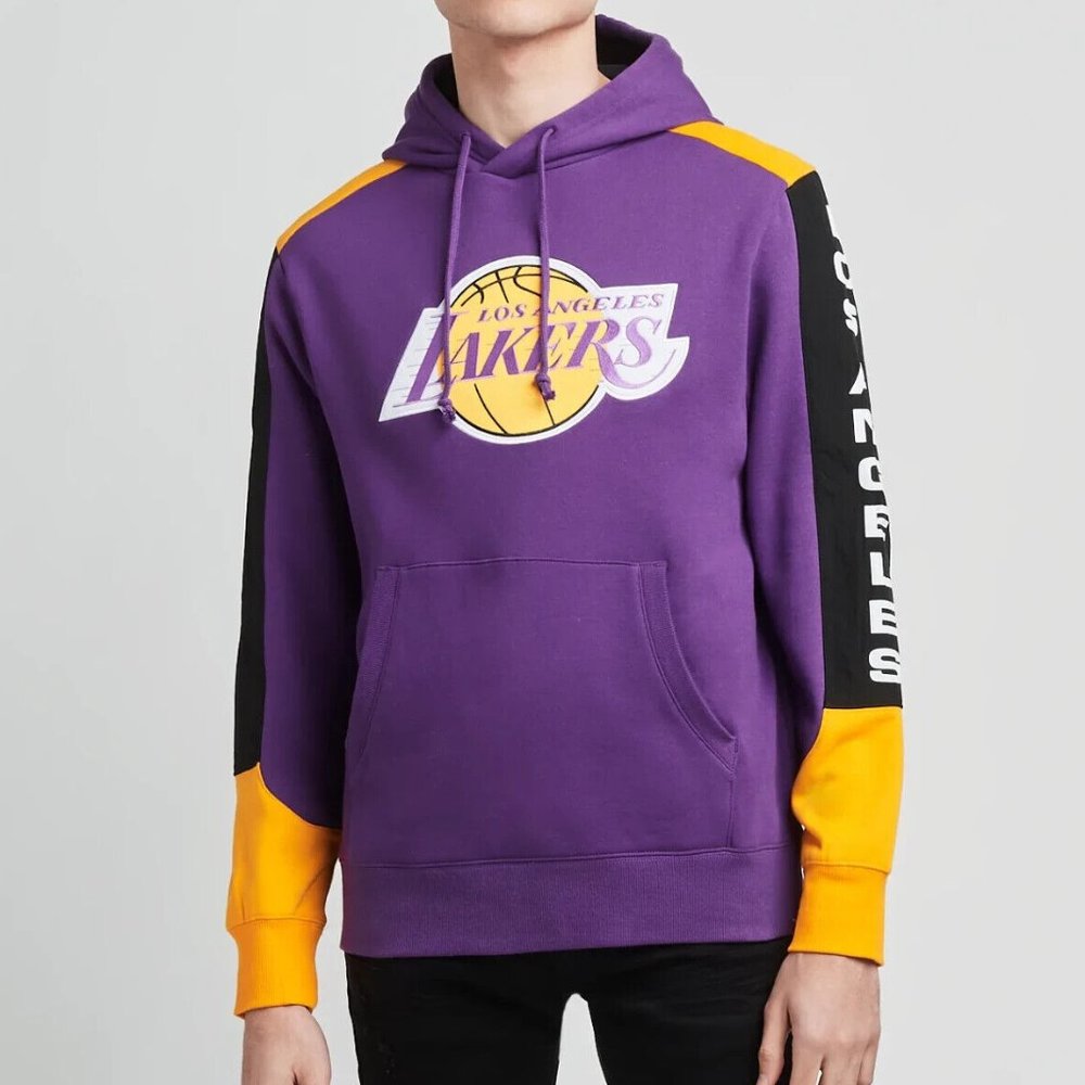Mitchell & Ness NBA Los Angeles Lakers Fusion Pullover Hoodie Sweatshirt